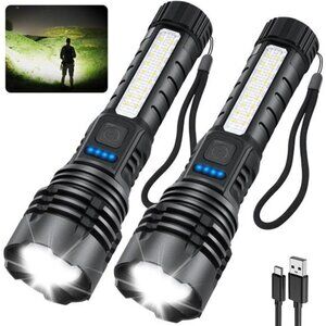 Rechargeable Flashlights High Lumens, 7Mode Super Bright Flashlight Powerful,
